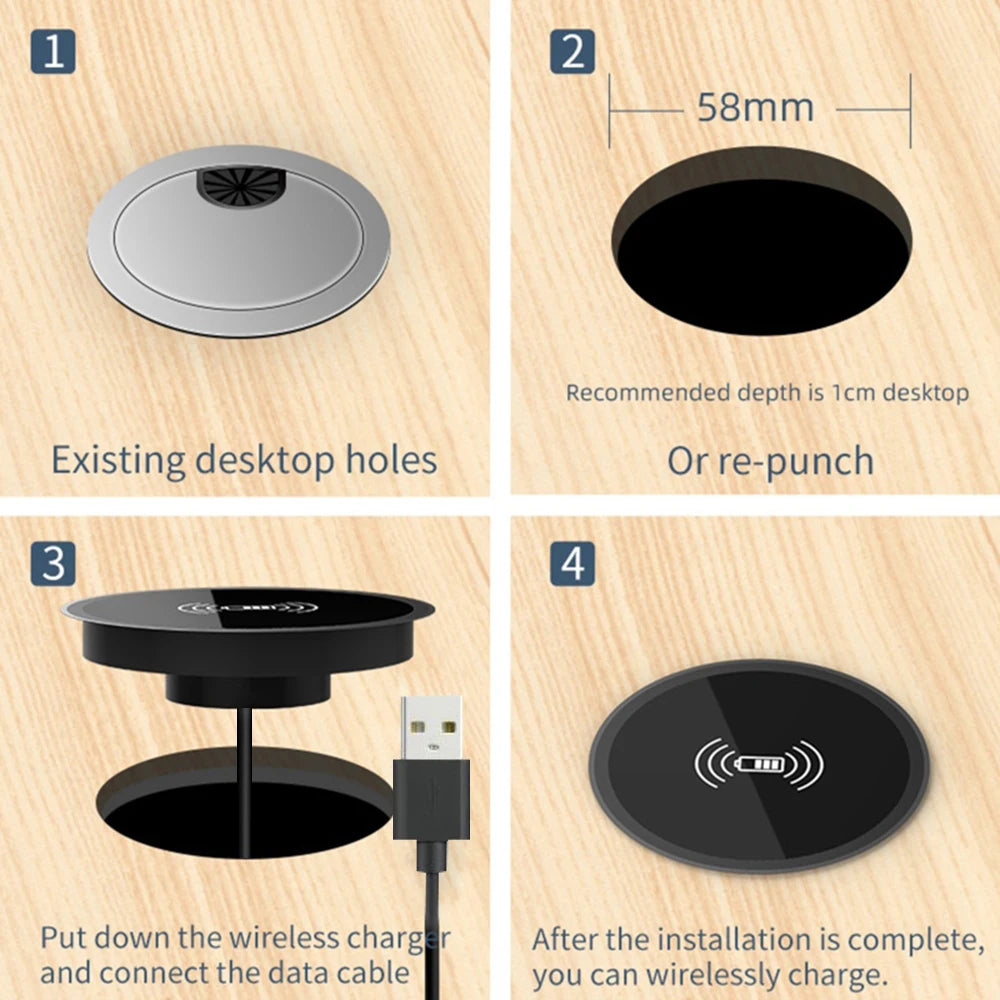 100W Fast Wireless Charger Pad