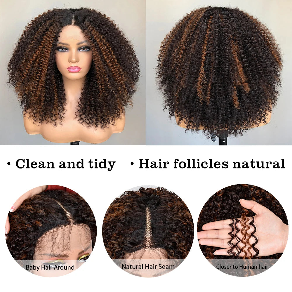 Lace Front Wig – Afro Kinky Curly