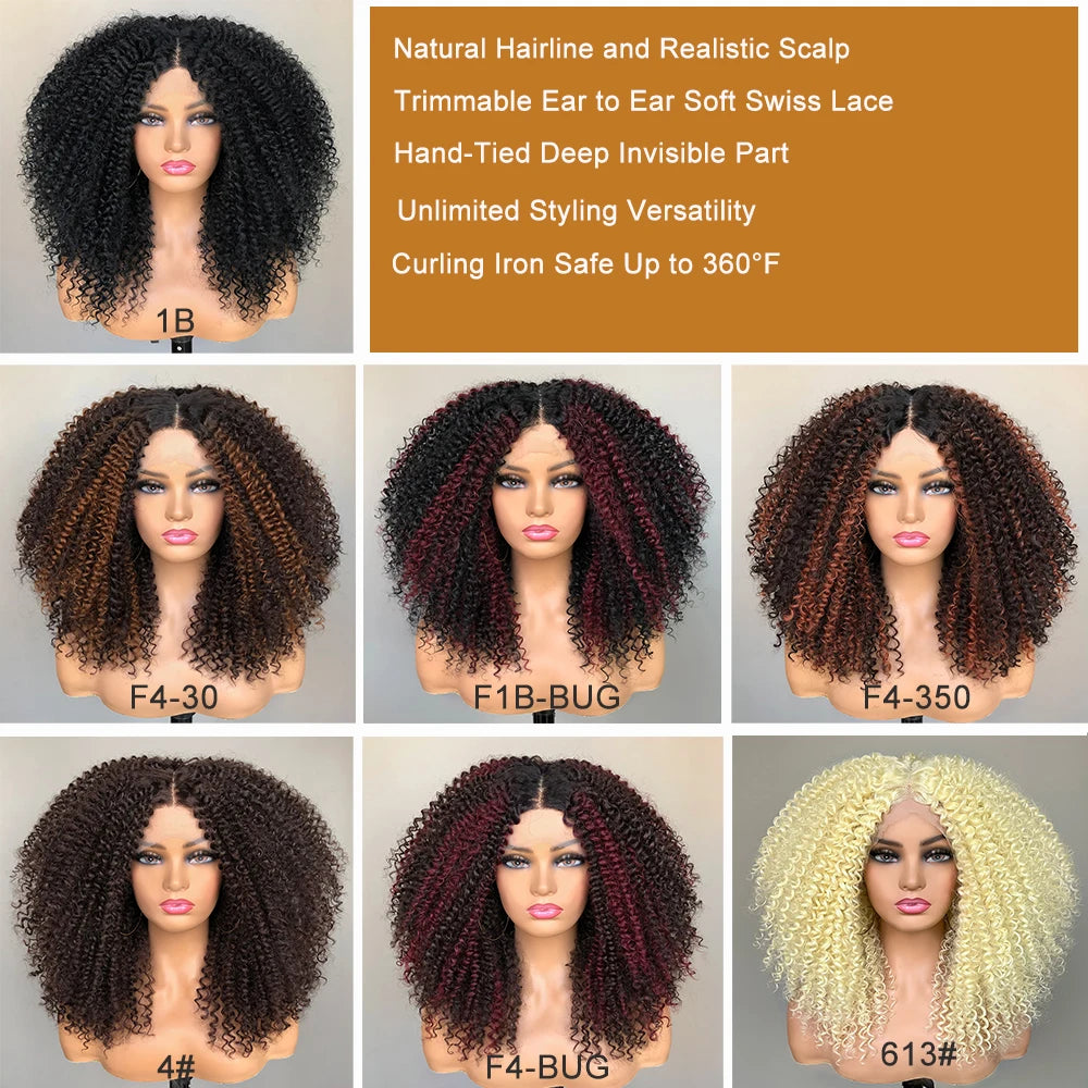 Lace Front Wig – Afro Kinky Curly