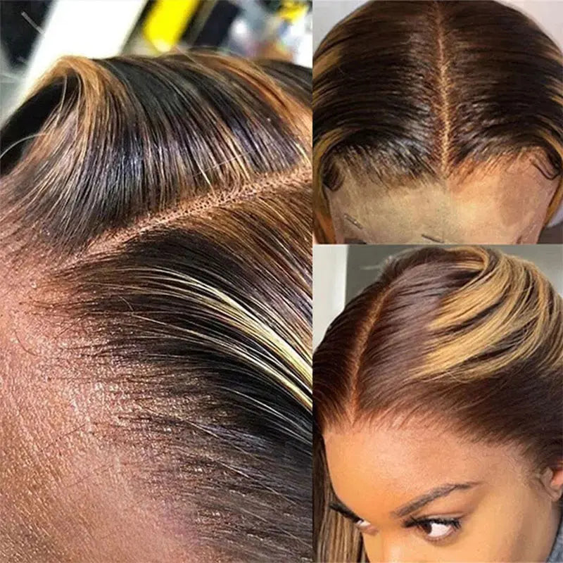 Highlight Wig Human Hair Lace Front Wig