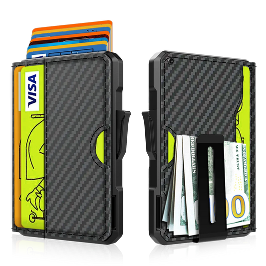 Wallet for Men - with Money Clip Slim Leather Slots