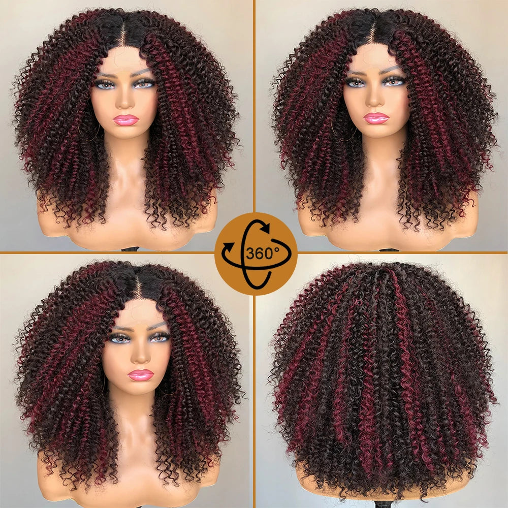Lace Front Wig – Afro Kinky Curly