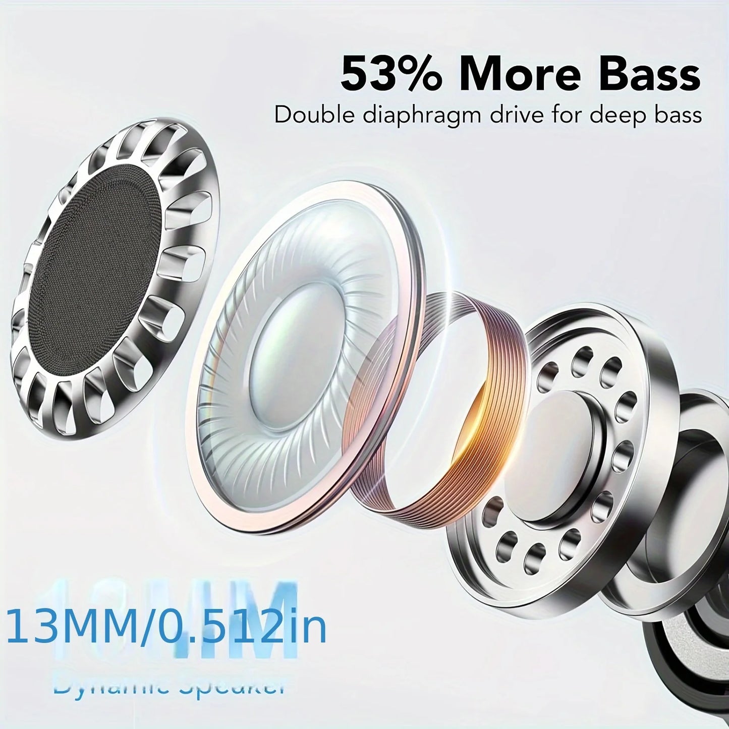 Wireless Earphones with 40dB Noise Cancelling