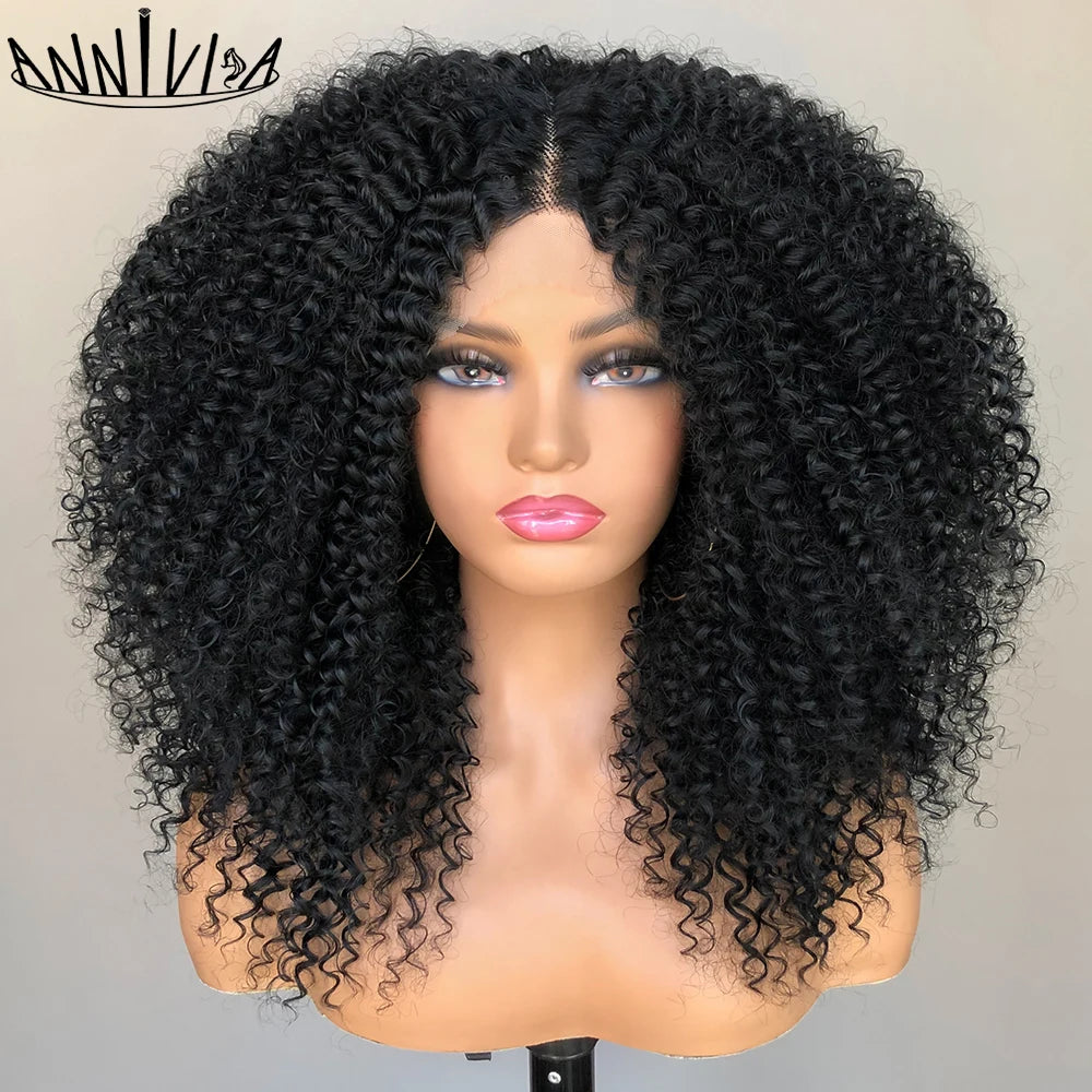 Lace Front Wig – Afro Kinky Curly
