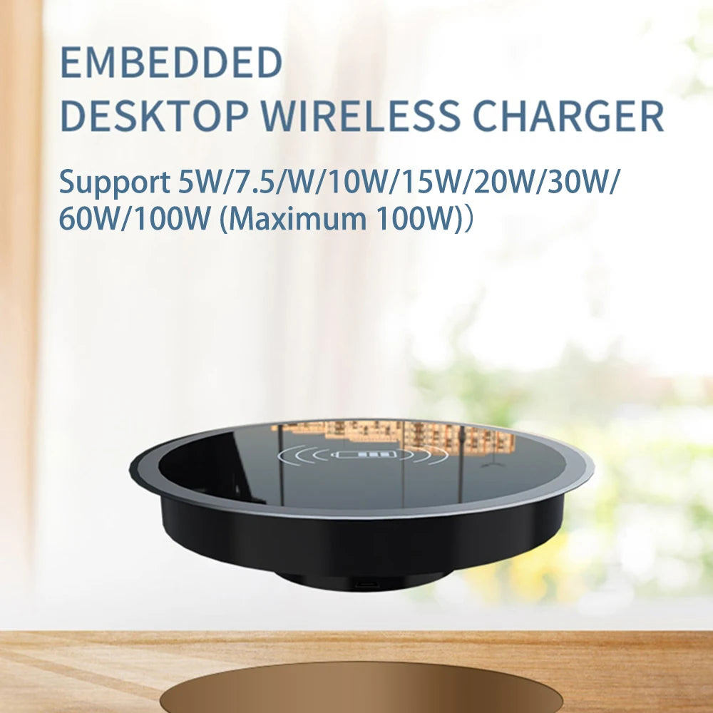 100W Fast Wireless Charger Pad