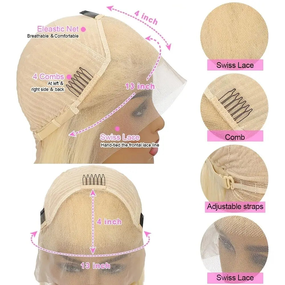 Blue Colored Lace Front Wig