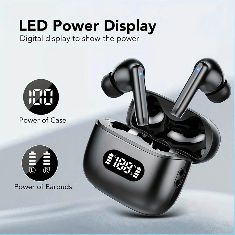Wireless Earphones with 40dB Noise Cancelling