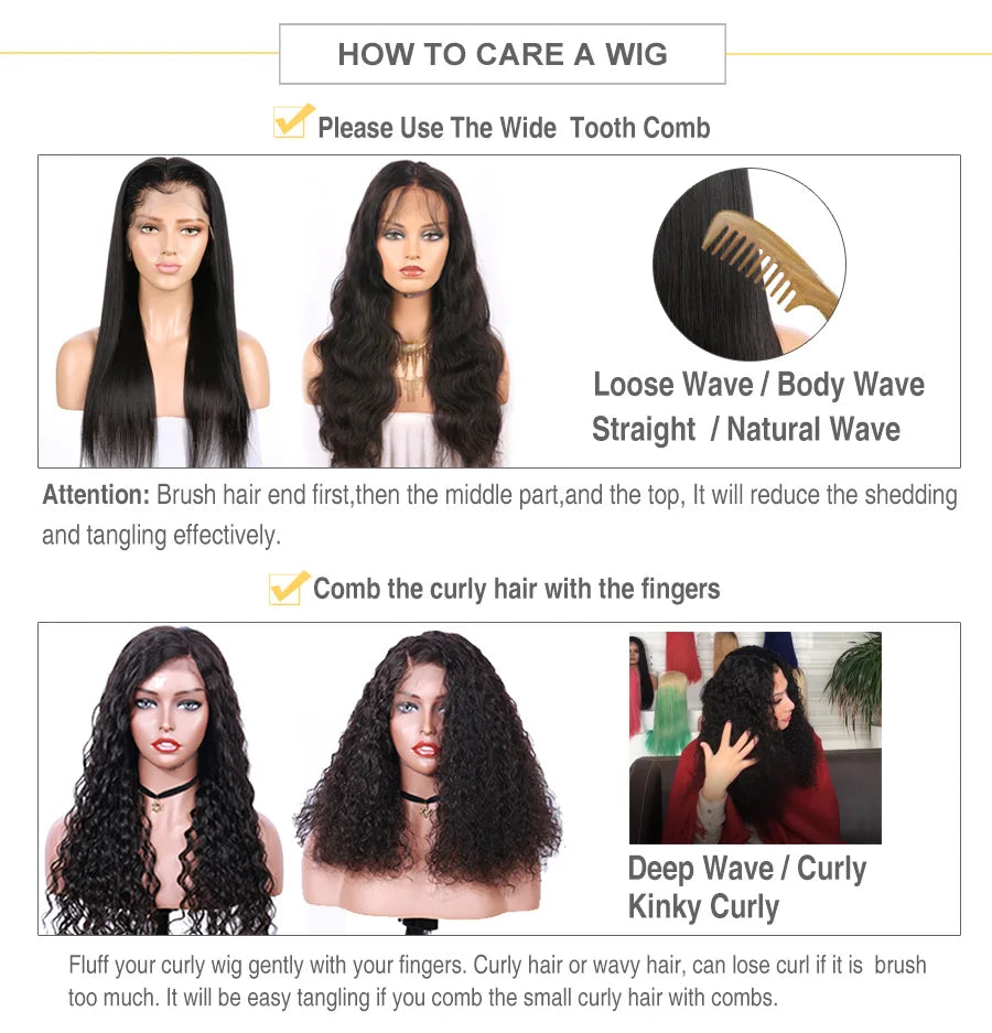 Human Hair 360 Full Lace Wig