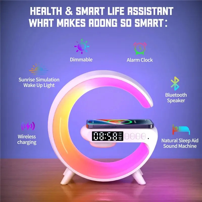Bluetooth Speaker & Wireless Charger Pad Stand