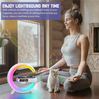 Bluetooth Speaker & Wireless Charger Pad Stand