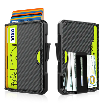 Wallet for Men - with Money Clip Slim Leather Slots