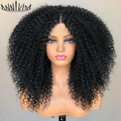 Lace Front Wig – Afro Kinky Curly