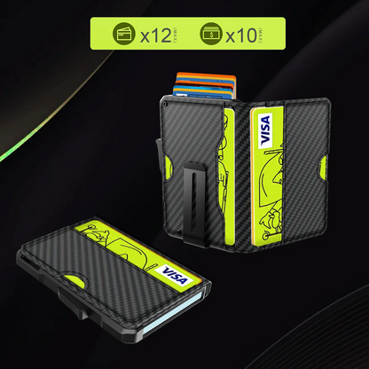 Wallet for Men - with Money Clip Slim Leather Slots